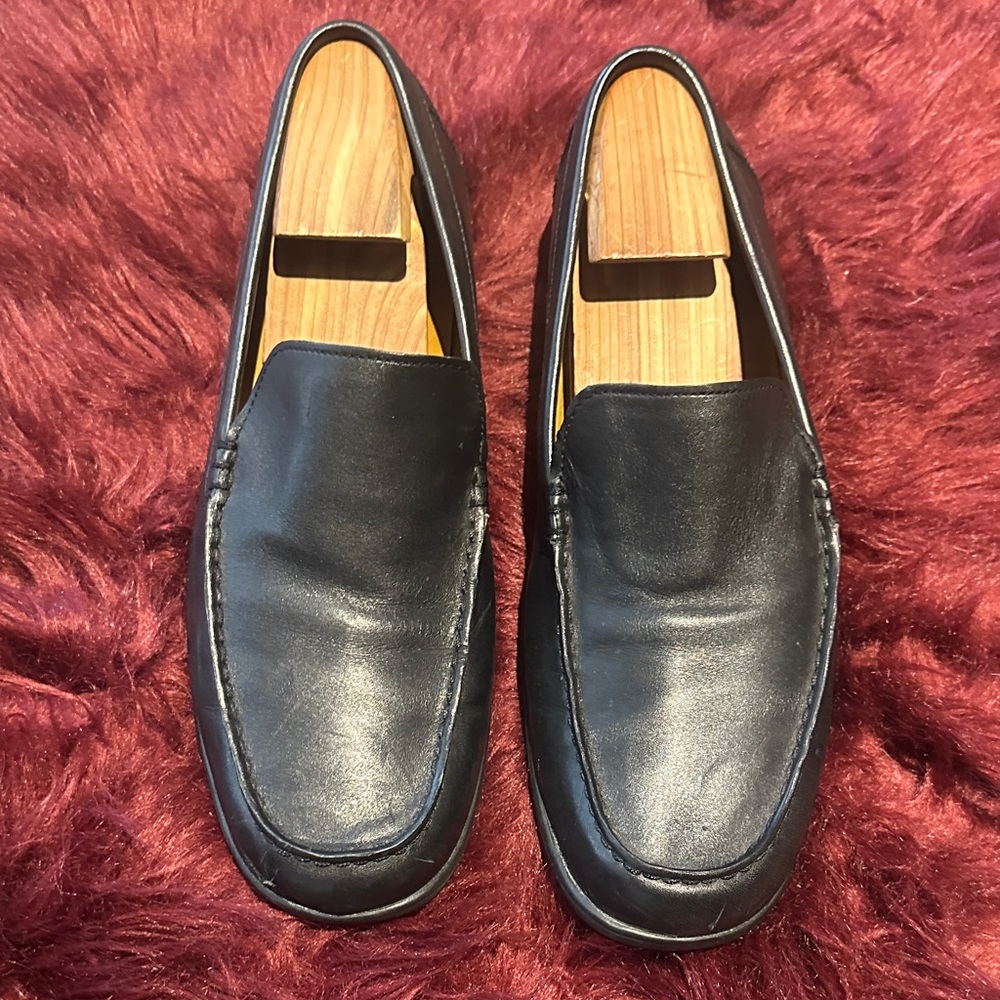Cole Haan Nike Air Men's Black Leather Loafers